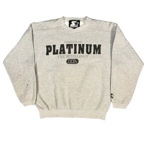 Vintage Starter Platinum Technology Sweatshirt‎ Mens Medium Grey